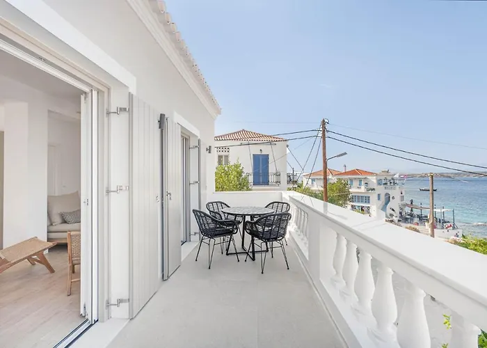 Pearl House - Luxurious New Beach Villa In Spetses Stunning View